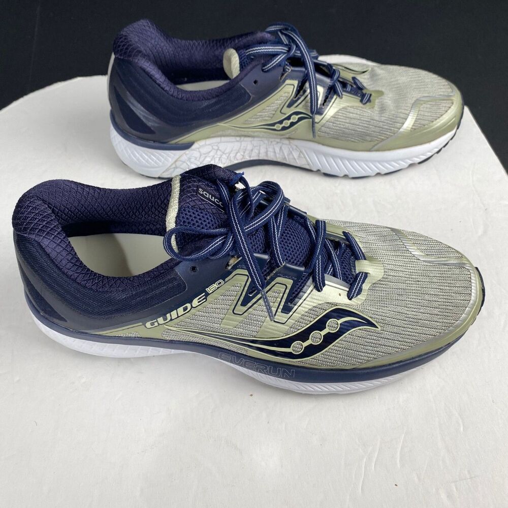 Saucony Men's size 11.5 Guide ISO Everun Athletic Running Blue Grey Shoes